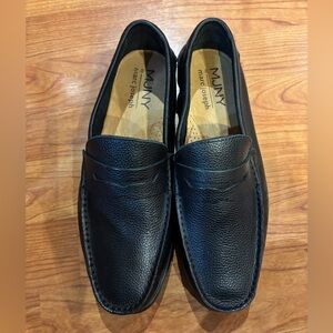 Marc Joseph Black Leather Loafers for Men size 7 NWOT